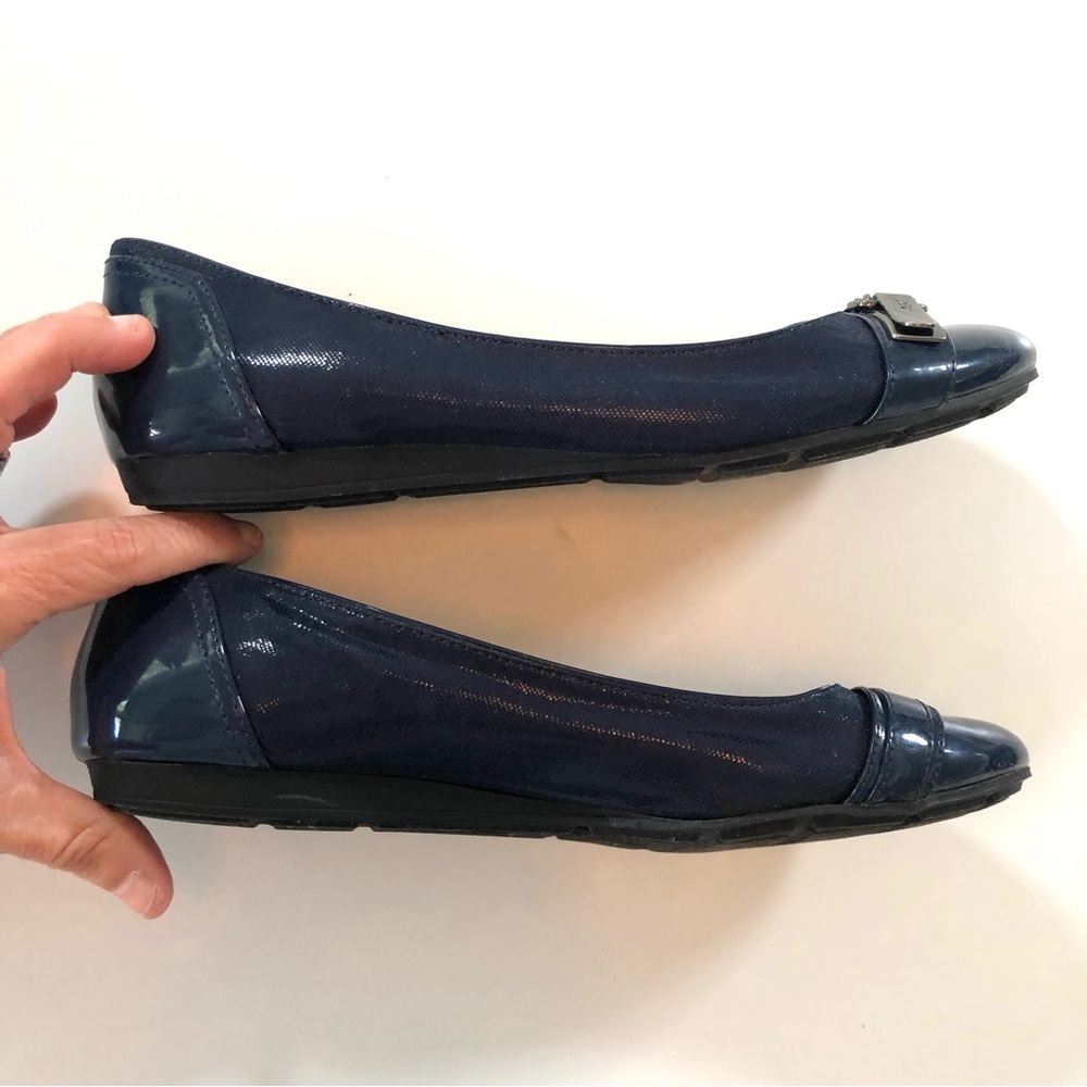 Anne Klein Able Ballet Flats Navy Blue, AK Sport Acacia Women’s 7.5 Comfortable - Picture 7 of 17